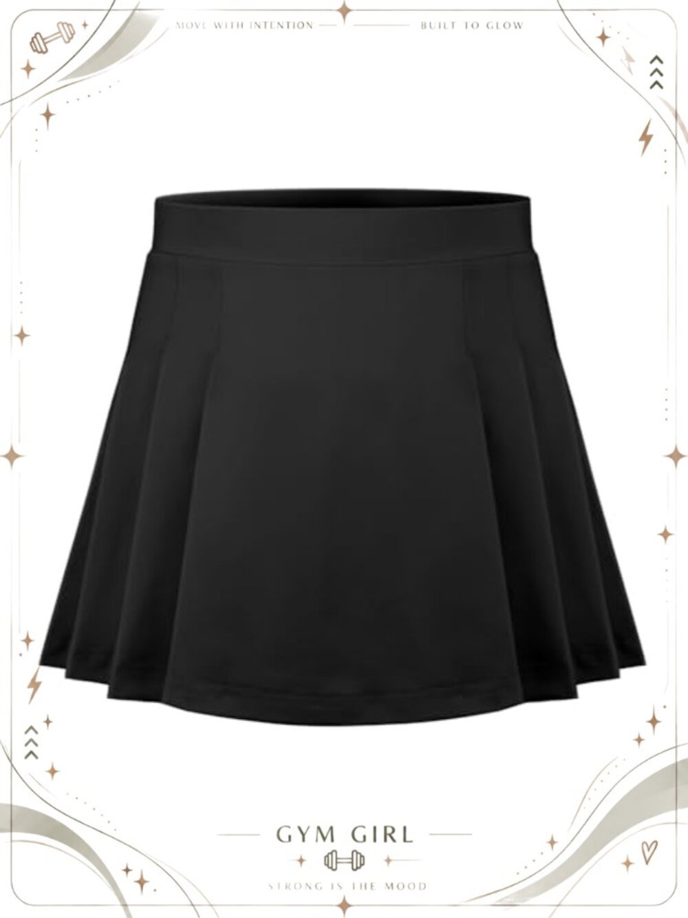 Girls Tennis Skirt Pleated Golf Skort with Built-in Shorts Uniform Skirt